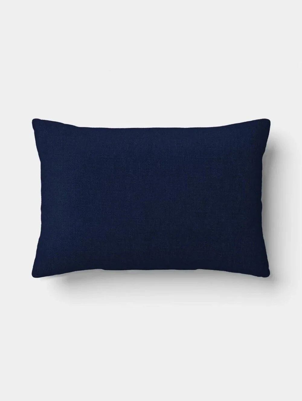 Room Essentials NWT Cotton Flannel Patchwork Lumbar Pillow In Navy Blue
